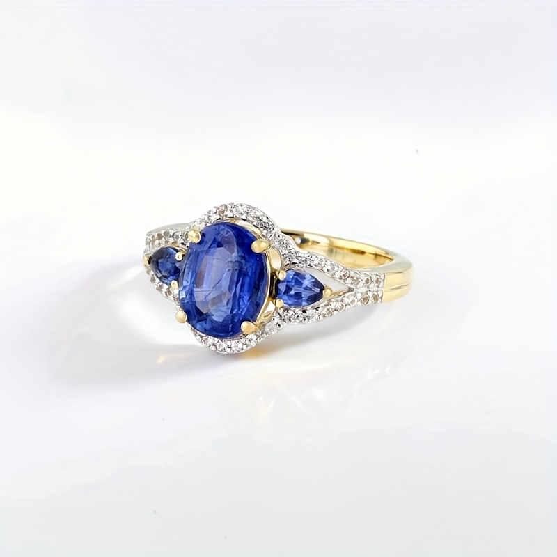 Copper Tone Ring with Synthetic Zircon, Ideal Holiday Gift